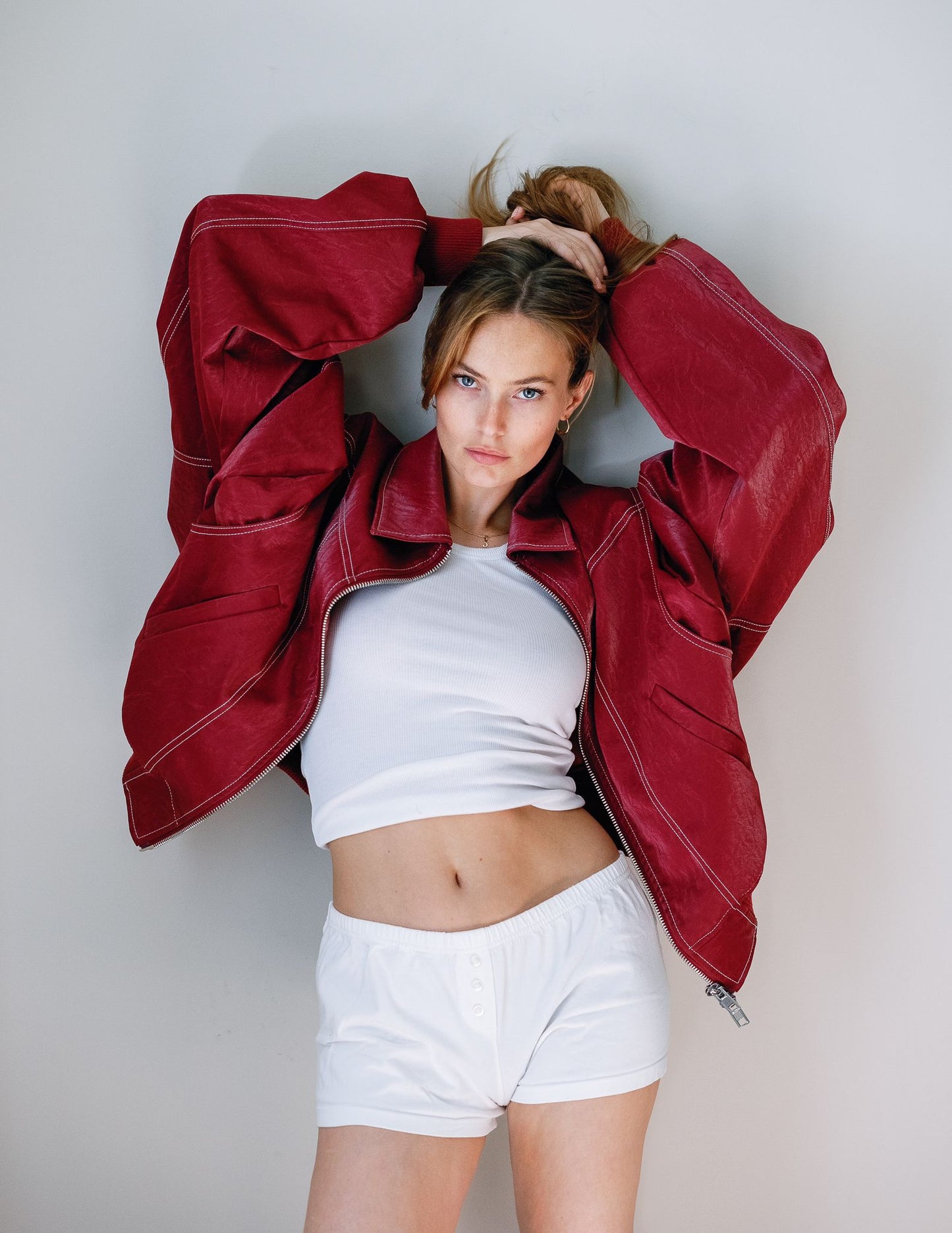 Cherry Bomber Jacket